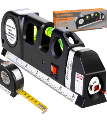 Lāzera līmeņrādis ar mērlenti Bigstren 21747 250 cm