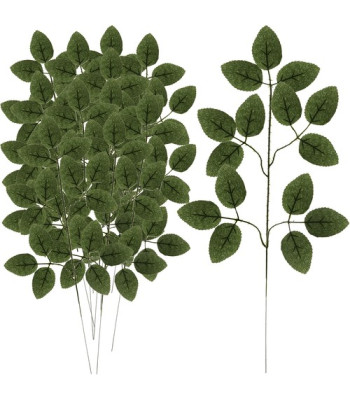 Mākslīgie rožu lapu zari, 12 gab., Gardlov 22557, 47 cm