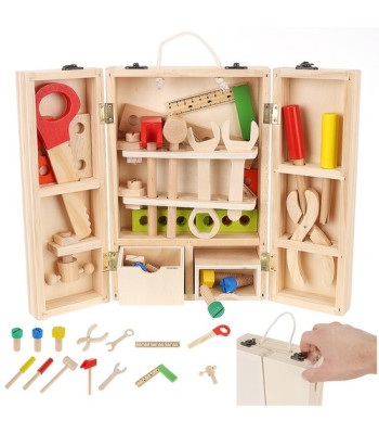 Koka instrumentu kaste ar instrumentu komplektu 22697