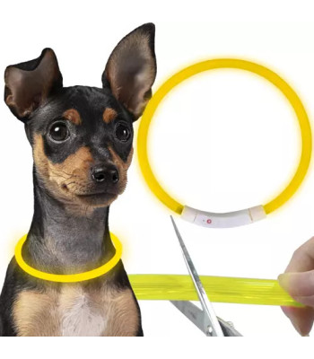 Spīdoša LED apkakle – regulējama Purlov 21631