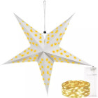 Spīdoša Papīra Zvaigzne LED 50cm
