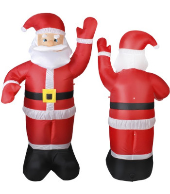 Piepūšamais Santa Klauss ar LED apgaismojumu