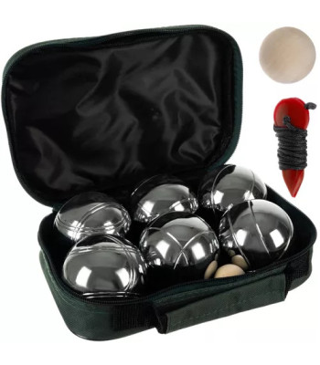 Boules spēles komplekts ar 6 bumbām un pārvalku 23440