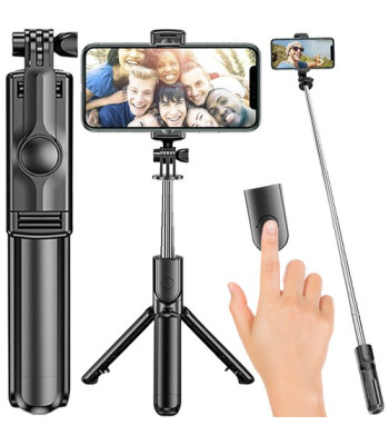 Selfiju nūja ar statīvu un bezvadu tālvadības pulti, IZOXIS 23518