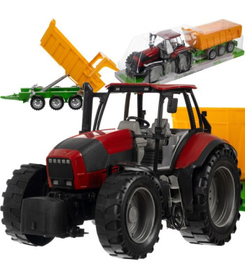 Liels rotaļu traktors ar piekabi bērniem