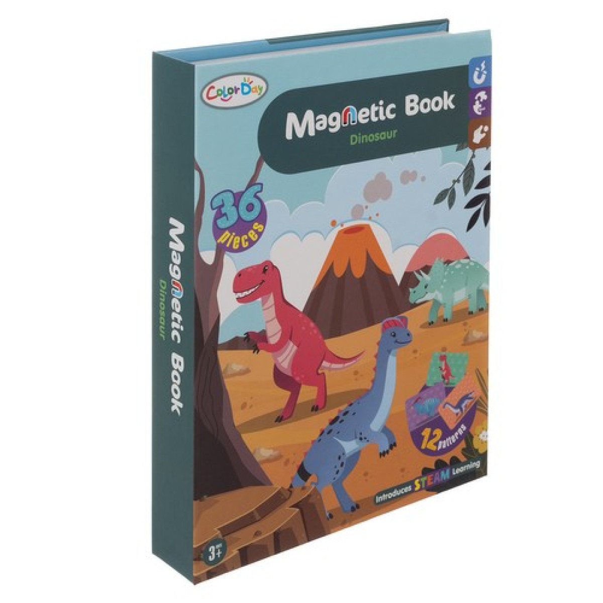Magnētiskā puzle "Dinozauri"