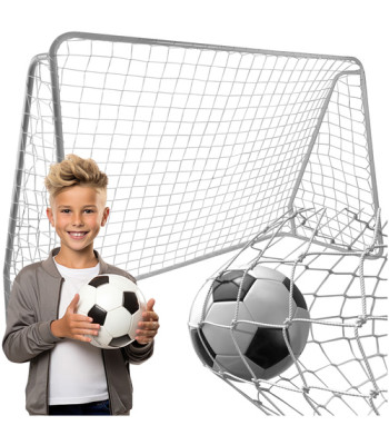 Metāla futbola vārtu tīkls Trizand 213 x 150 x 90 cm