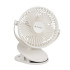 Bezvadu ventilators ar klipsi, galda ventilators, USB-C, balts RUHHY 1200mAh 25566