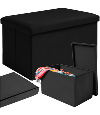 Samta pufs melns Ruhhy 25995 60x30x30 cm