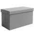 Pelēka materiāla pufs 76x38x38cm Ruhhy 26131