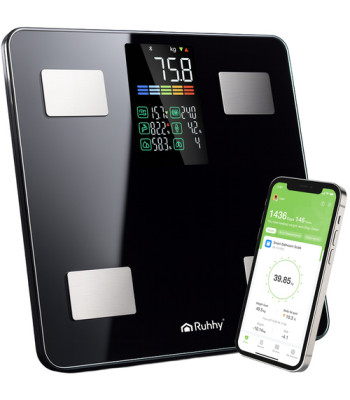 Analītiskie LCD vannas istabas svari ar ķermeņa analīzi Ruhhy, 226 kg, 20675