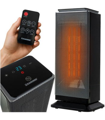 Elektriskais keramikas ventilatora sildītājs ar tālvadības pulti 2000 W, KAMINER LUMNI 2.0