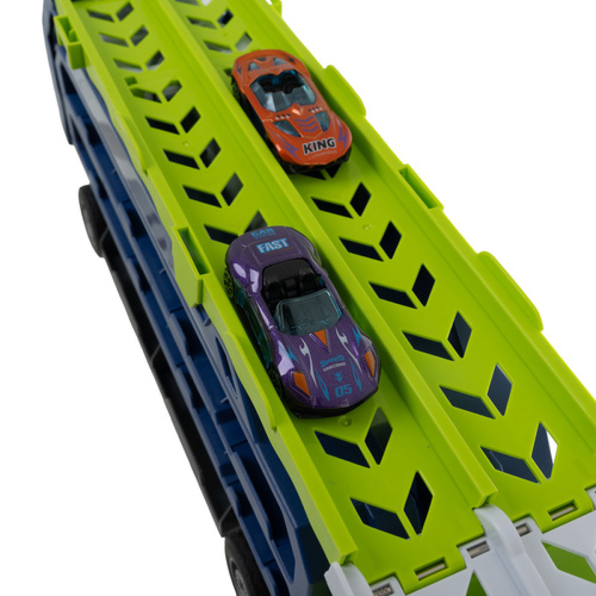 Kravas auto - slidkalniņš ar 6 automašīnām 26527