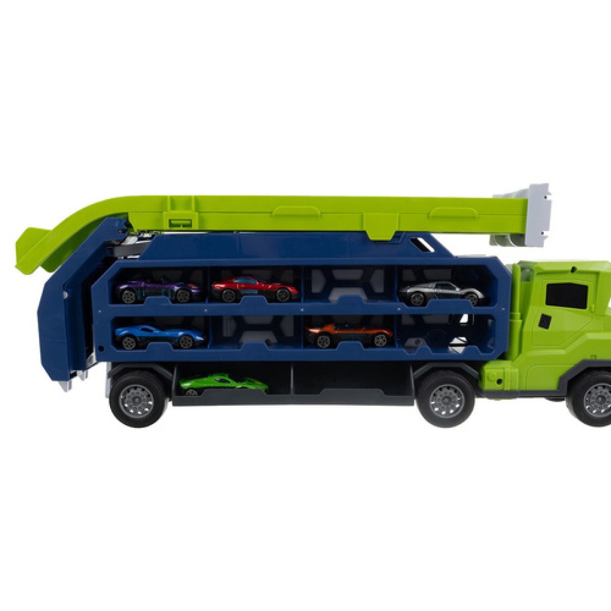 Kravas auto - slidkalniņš ar 6 automašīnām 26527
