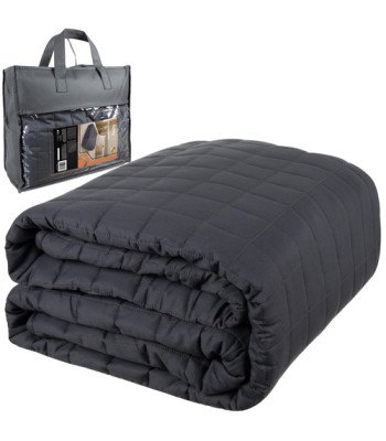 Sensorā svērtā sega RUHHY, pelēka, divpusēja, divvietīga 10kg 200x220cm 24427