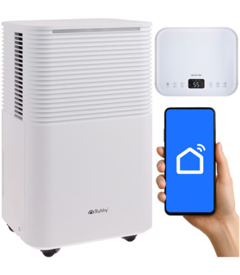 Gaisa sausinātājs ar higrostatu, taimeri un WiFi vadību, 12L/24h, RUHHY DRYZIX 500, 26498