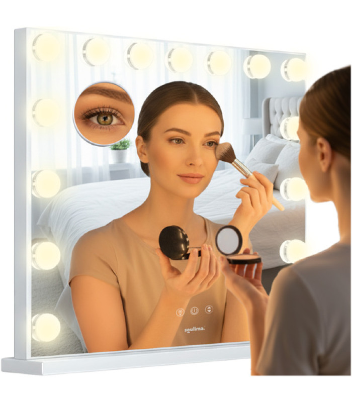 Kosmētikas spogulis 58x46 cm LED Soulima 26129