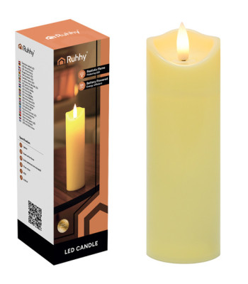 LED svece – ieliktnis kapu svecei, 1 gab., Ruhhy 26720, 17x5cm