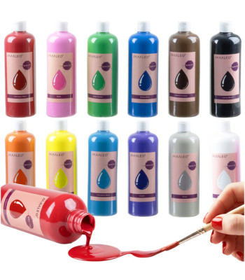 Plakātu krāsu komplekts MAALEO 12 × 500 ml 26340