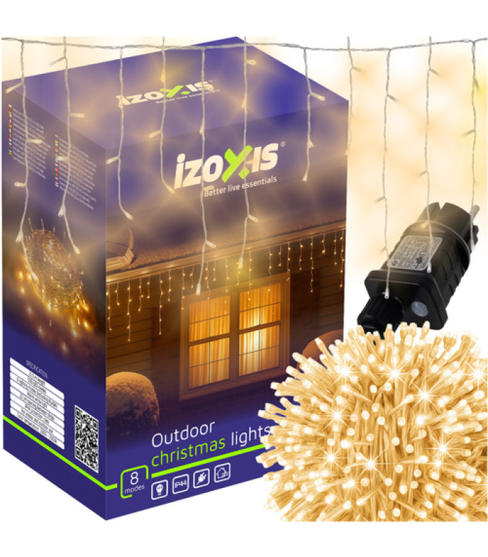 Āra gaismiņas 500 LED 22,5 m silts balts Izoxis 23223