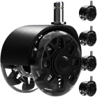 Ruhhy grozāmakrēsla riteņi melni 5gab.