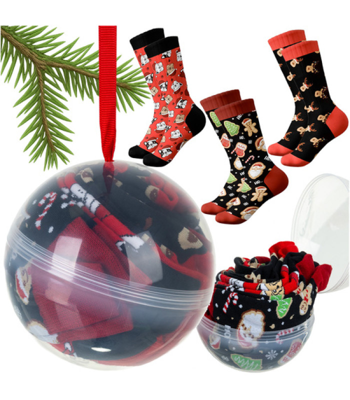 Kalėdinės kojinės - 3 vnt., dydžiai 38-43, Ruhhy 26438