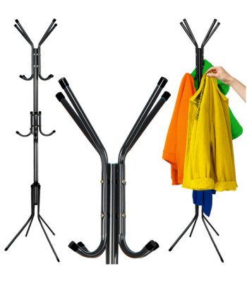 Stāvošais drēbju pakaramais – melns RUHHY 26362 170cm