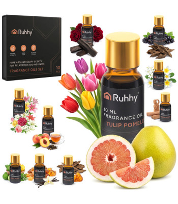 Aromātisko eļļu komplekts RUHHY 27222, 10 x 10 ml