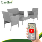 Pelēkie dārza mēbeles Gardlov 26910