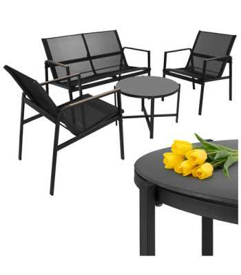 4 daļu āra mēbeļu komplekts balkonam un terasei, Gardlov 27622
