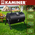 kaminer tūrisma dārza ogļu grils ar vāku 38x30x40 cm