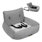 Purlov auto sēdeklis sunim L 53 x 42 x 30 cm pelēks