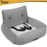 Purlov auto sēdeklis sunim L 53 x 42 x 30 cm pelēks