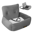 purlov suņu auto sēdeklis s 44 x 35 x 30 cm pelēks