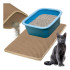 Purlov paklājiņš zem kaķu tualetes 60 x 45 cm bēšs