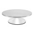 Rotējoša metāla kūku plate Ruhhy no nerūsējošā tērauda kūkām un tortēm, 20 kg, 30 cm