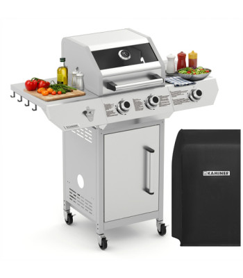 Gāzes grils Kaminer Varen 3.0 ar vāku un iesmu 2+1 10kW