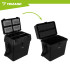 trizand makšķerēšanas kaste ar sēdekli un organizatoru 38x34x21 cm