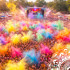 krāsains holi pulveris komplekts 6 x 100 g holi cow 27335