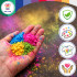 krāsainie holi pulveri komplekts 10 x 100 g holi cow 27334