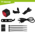 trizand sarkanais aizmugurējais velosipēda lukturis led usb-c ip66