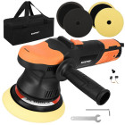 Bigstren 900 W automašīnas pulēšanas mašīna dual action da 125/150 mm ar apgriezienu regulēšanu