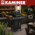 gāzes grils kaminer varen black 3.0 2+1 10 kw ar pārsegu un iesmu