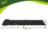 gardlov stepēts spilvens dārza zviļņiem 180x56x9 cm melns