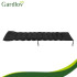 gardlov stepēts spilvens dārza zviļņiem 180x56x9 cm melns