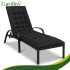 gardlov stepēts spilvens dārza zviļņiem 180x56x9 cm melns