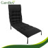 gardlov stepēts spilvens dārza zviļņiem 180x56x9 cm melns