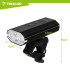 trizand led velosipēda lukturu komplekts 1300 lm ar aizmugurējo lukturi