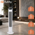 Torņa ventilators Ruhhy ar tālvadības pulti, balts, 83 cm