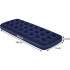 vienvietīgs velūra piepūšamais matracis bestway 67000 185x76x22 cm